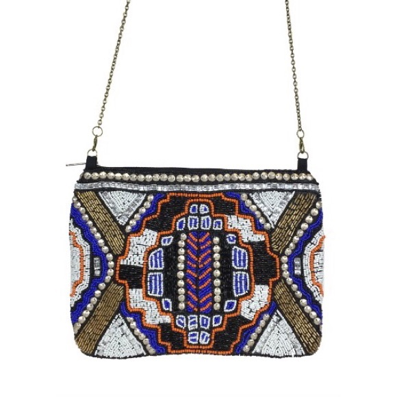 Madison West Handbags - Beaded Crossbody Clutch